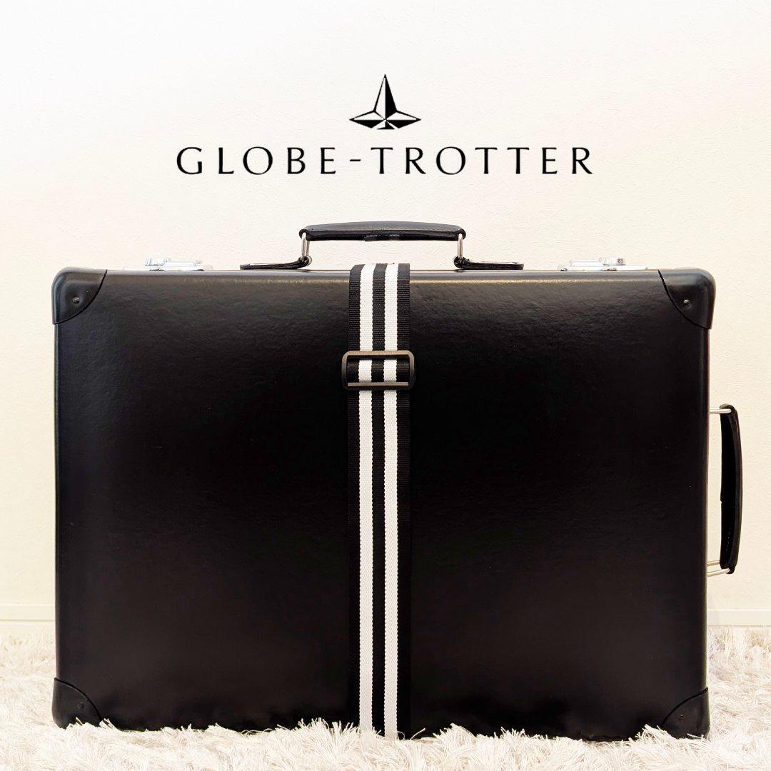 美品★グローブトロッター２輪／21インチ３５Ｌ中古トロリースーツケース鍵ベルト付