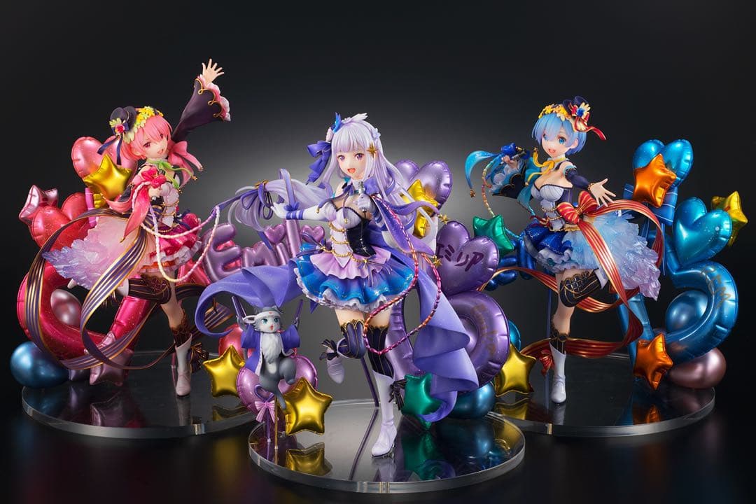 最終値下【新品・未開封】エミリア・レム ・ラム アイドルver. 3体+特典台座