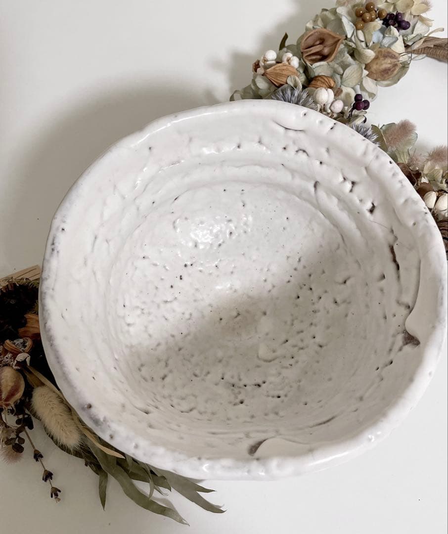 萩焼　山根清玩　鬼萩　割高台　新品　光彩庵　抹茶碗　陶器　茶器　茶道