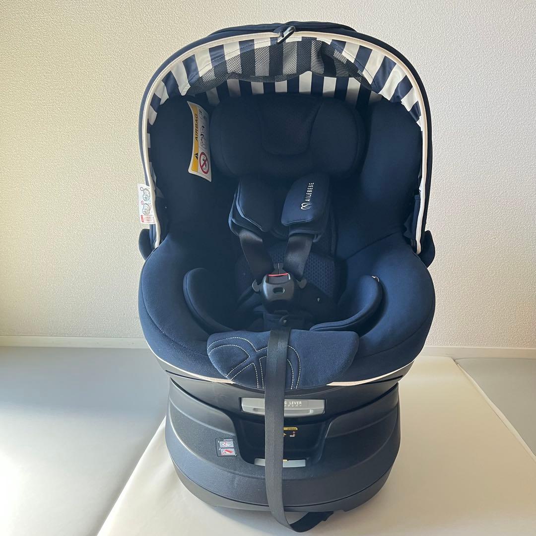 【極美品】エールベベ クルット5Oui チャイルドシート　アンパンマンおもちゃ付