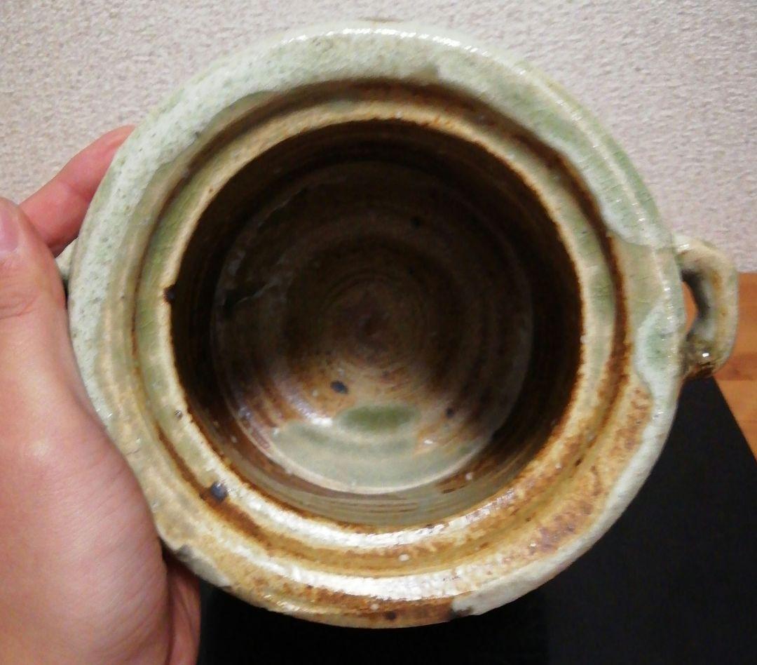 佐治光寿作　美濃　伊賀　水指　共箱　茶道具