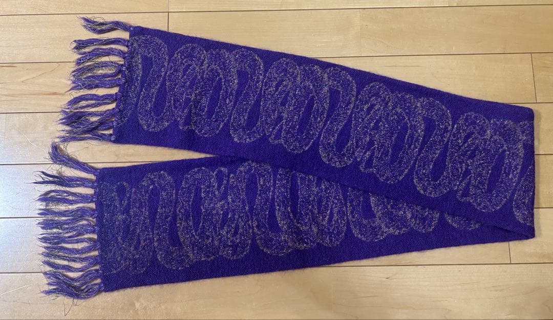 Hysterics スネーク ループ 蛇 紫 マフラー フリンジ付き