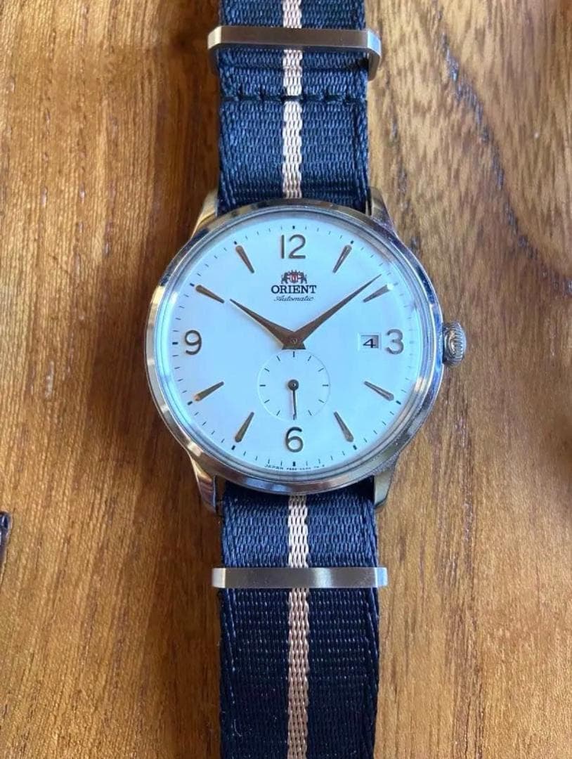 ORIENT バンビーノ 自動巻 スモセコ F622-UAA0【美品】