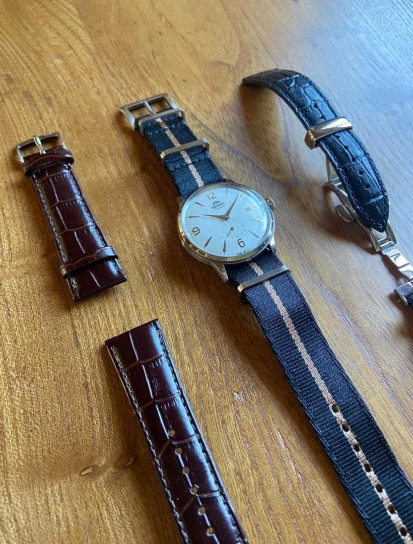 ORIENT バンビーノ 自動巻 スモセコ F622-UAA0【美品】