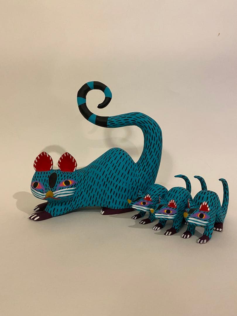 メキシコ　クラフトアート　メキシカン工芸品 木彫り人形