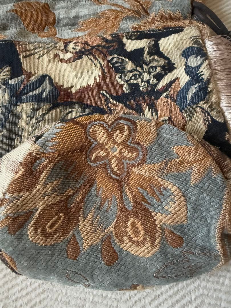 OMEAL THE KINCHAKU オミールザキンチャク　オミ巾　ネコ柄　巾着