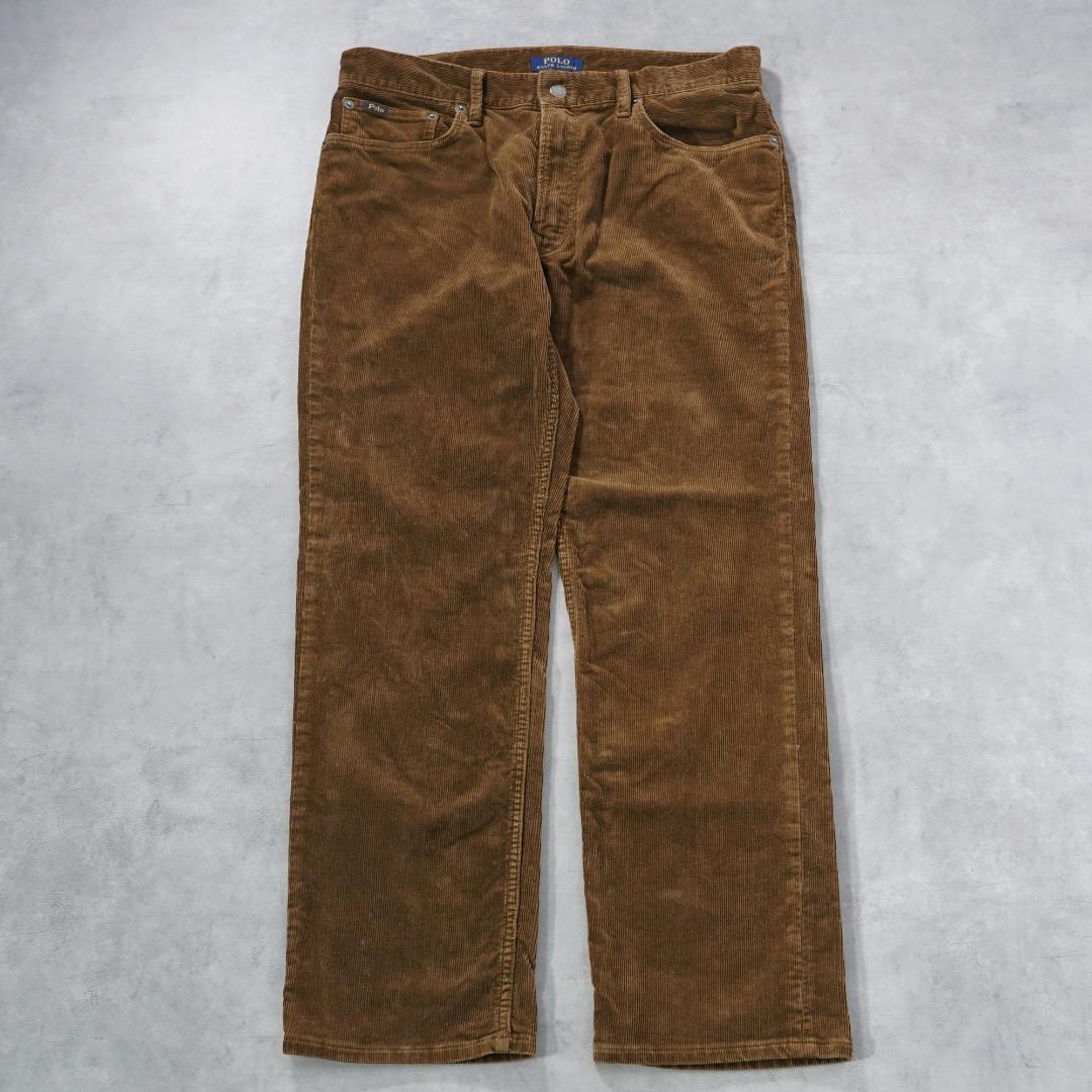 ポロラルフローレン W32 コーデュロイ ポロチノ ボトム 古着 茶 18222