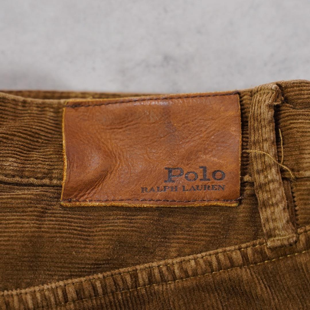 ポロラルフローレン W32 コーデュロイ ポロチノ ボトム 古着 茶 18222