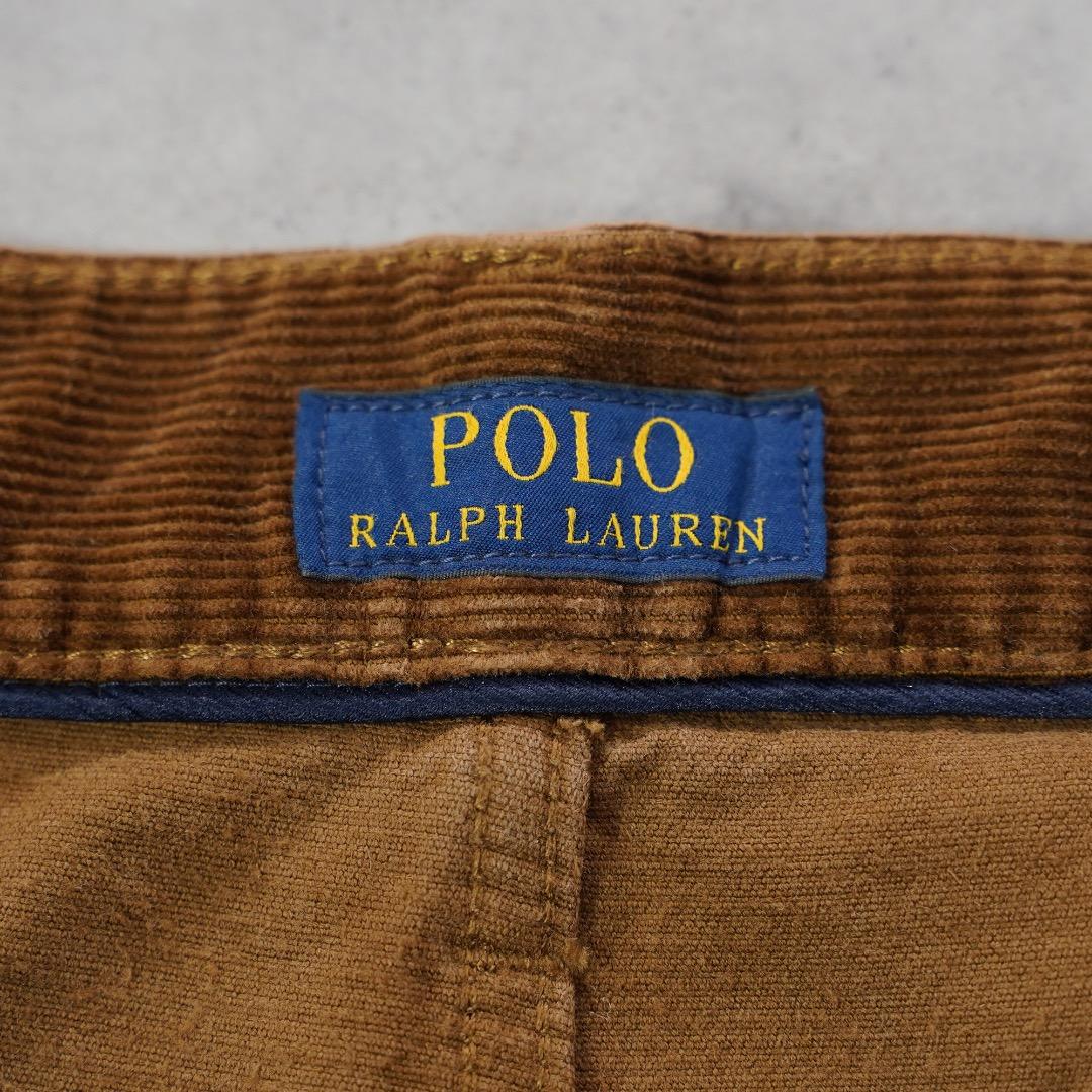 ポロラルフローレン W32 コーデュロイ ポロチノ ボトム 古着 茶 18222