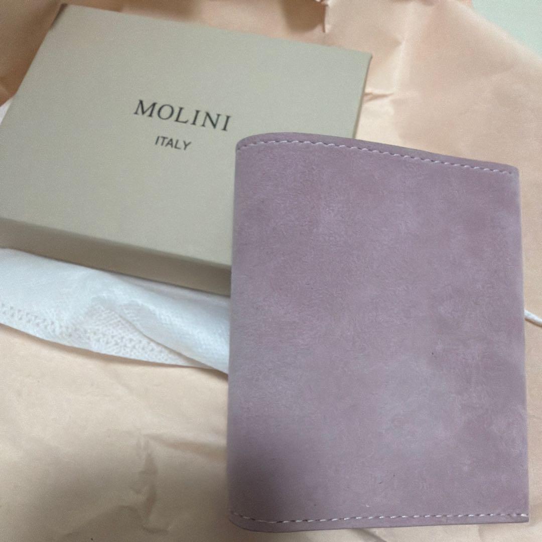 MOLINI vakt 二つ折り財布 淡い紫 イタリア製
