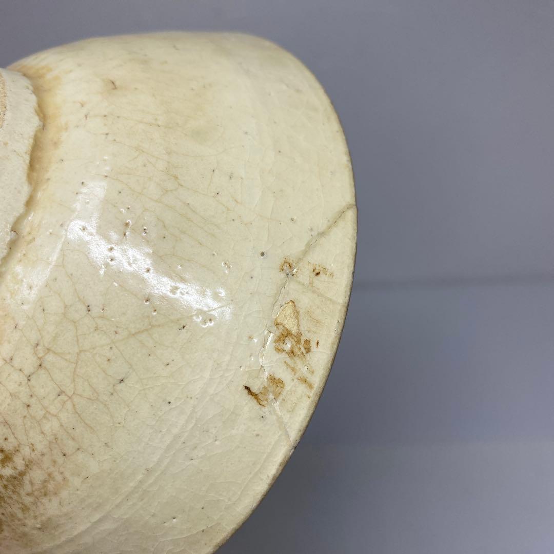 古代　中国磁州窯　茶碗　幅約13.3㎝ 東さ7-0330☆2F
