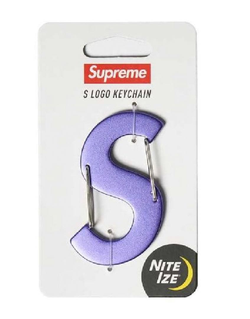 Supreme S Logo Keychain NITE IZEパープル