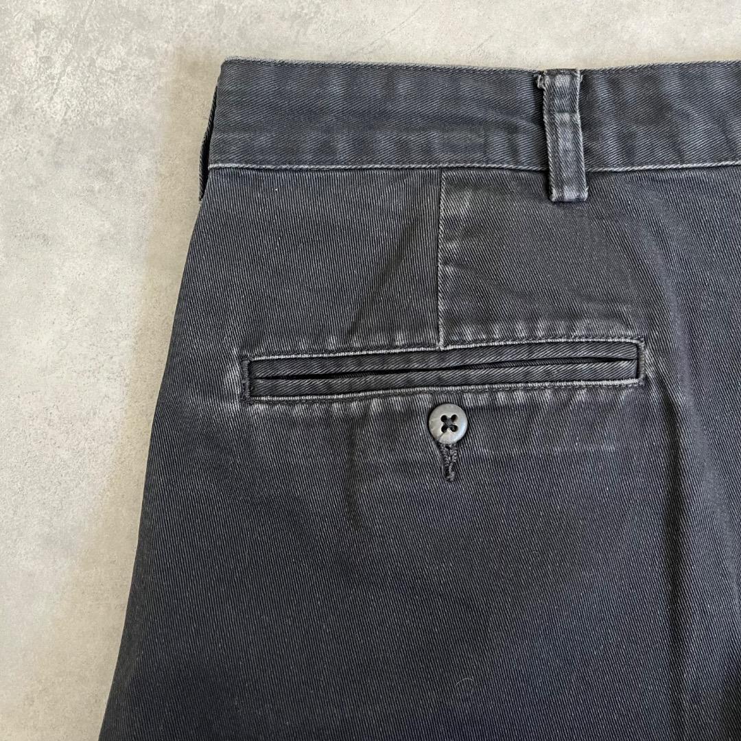 ポロラルフローレン W38 ポロチノ 90s アンドリュー 古着 黒 16610