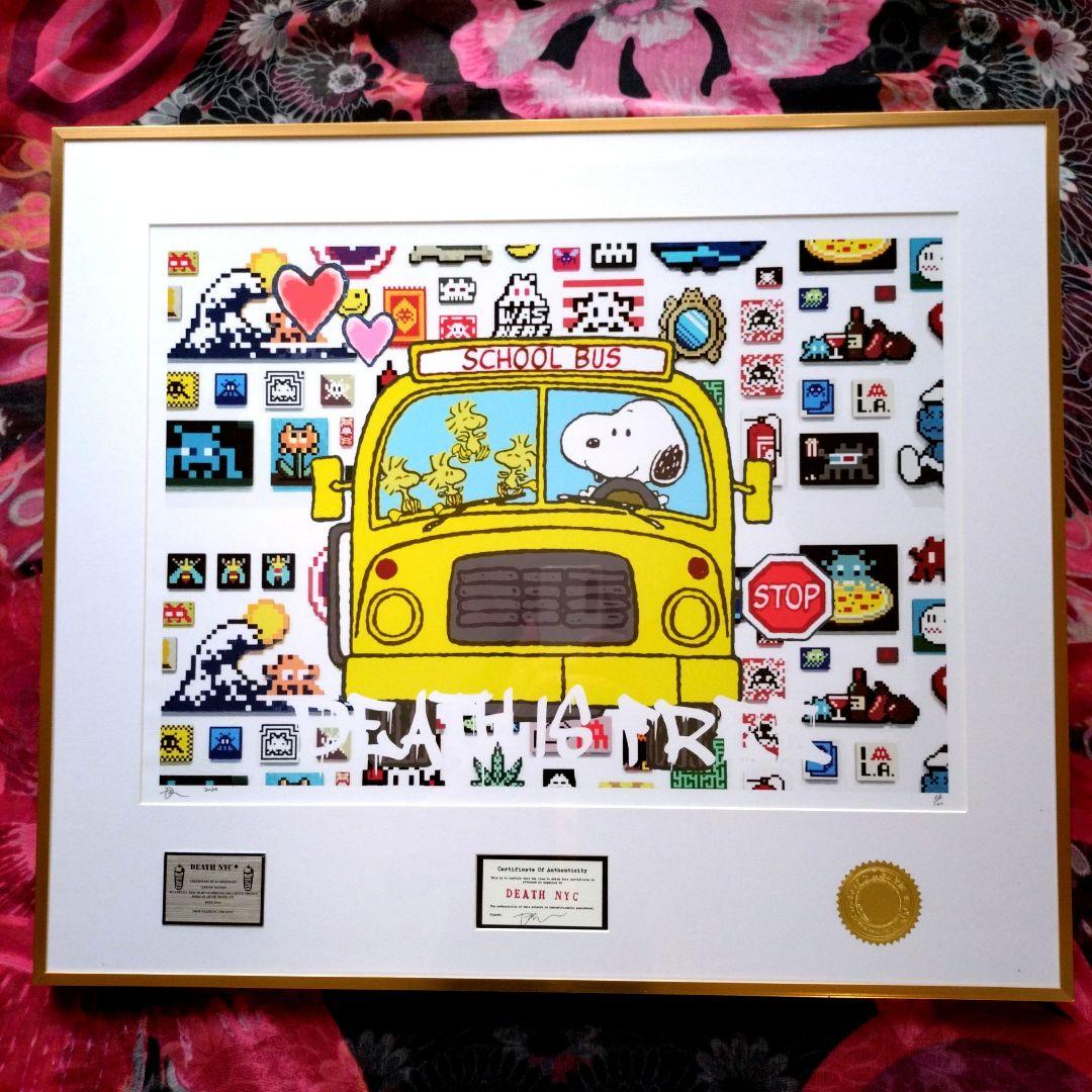 death nyc 額装　アートポスター　スヌーピー