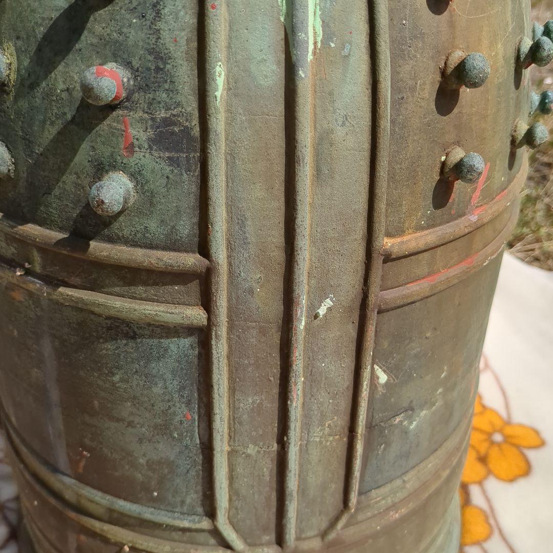 半鐘 双龍頭 釣鐘 梵鐘 青銅 古銅 真鍮 アンティーク 骨董 レトロ