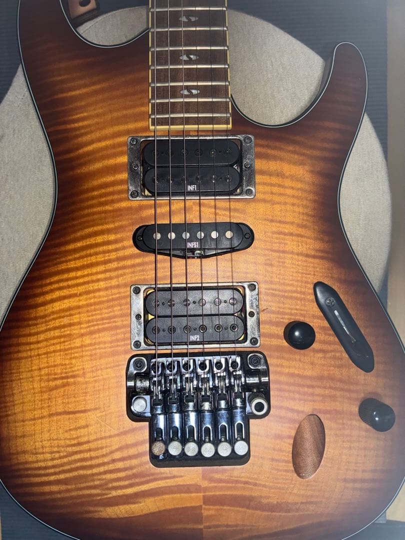 アイバニーズ　エレキギター S670 可動品フレイムサンバースト