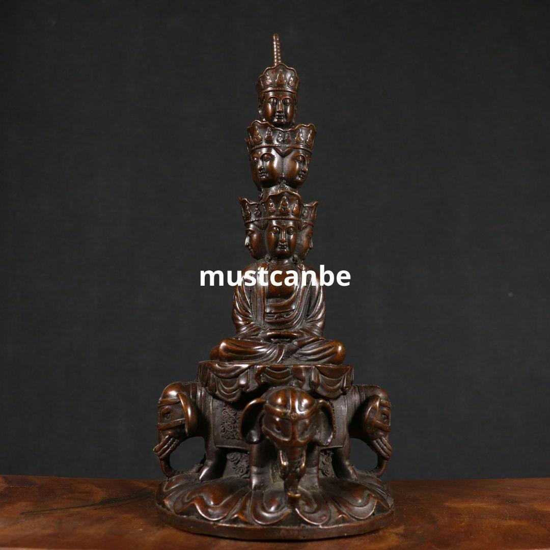 仏教美術 仏像 峨眉山金頂十方普賢菩薩仏像家内 仏堂 に菩薩銅像 安置します