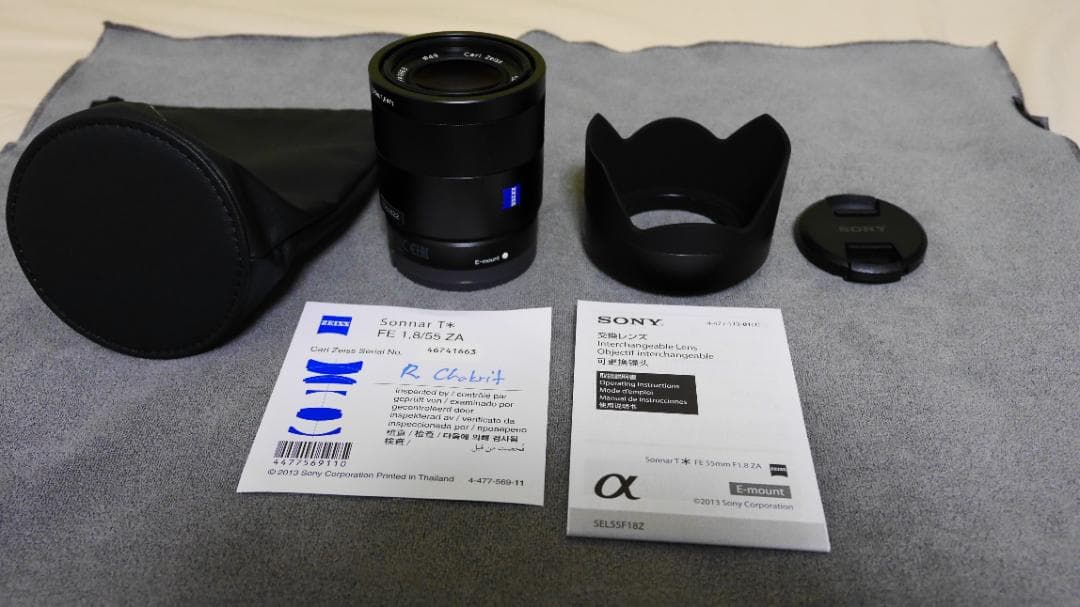 ソニー Sonnar T* FE 55mm F1.8 ZA