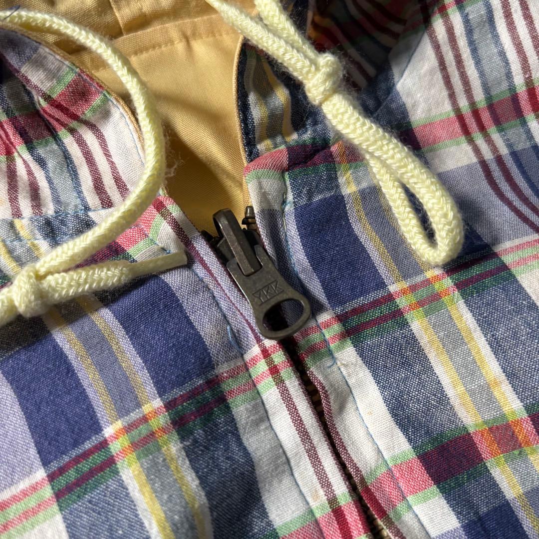McGREGOR チェック リバーシブルジップパーカー ジャケット ドローコード
