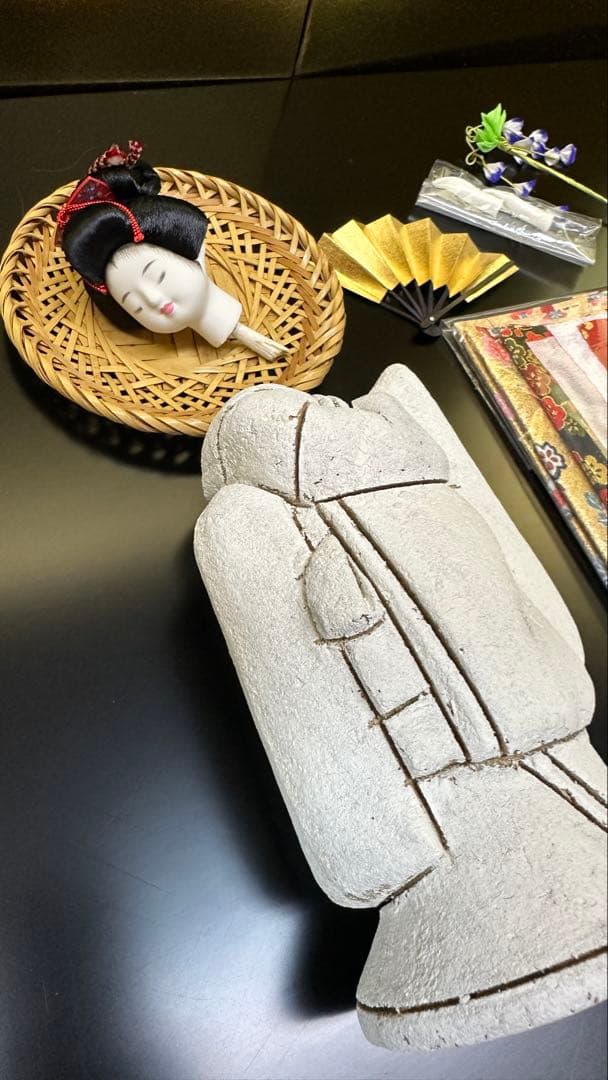 舞妓さん　キメコミ人形材料セット　豆扇子　かんざし付き
