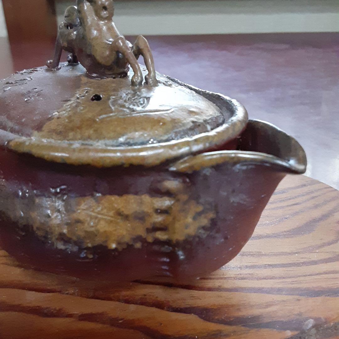 備前焼 宝瓶 (般若心経)／つまみが馬／送料込み