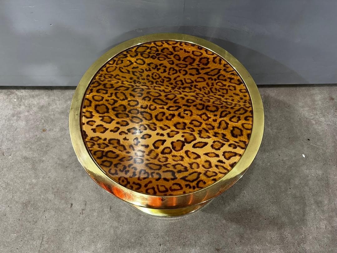 円型スライドテーブル ラウンドテーブル ガラステーブル サイドテーブル テーブル