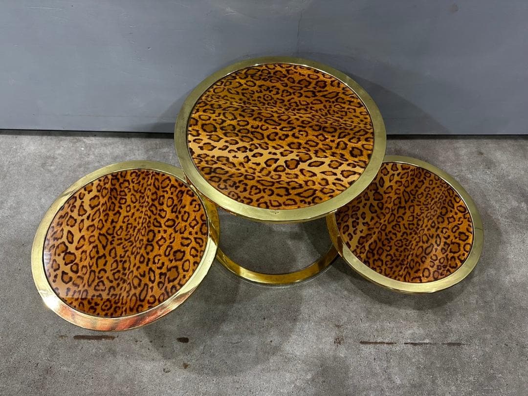 円型スライドテーブル ラウンドテーブル ガラステーブル サイドテーブル テーブル