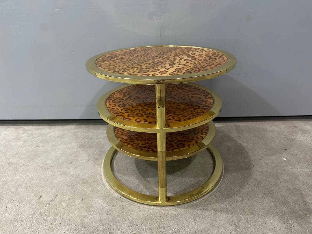 円型スライドテーブル ラウンドテーブル ガラステーブル サイドテーブル テーブル