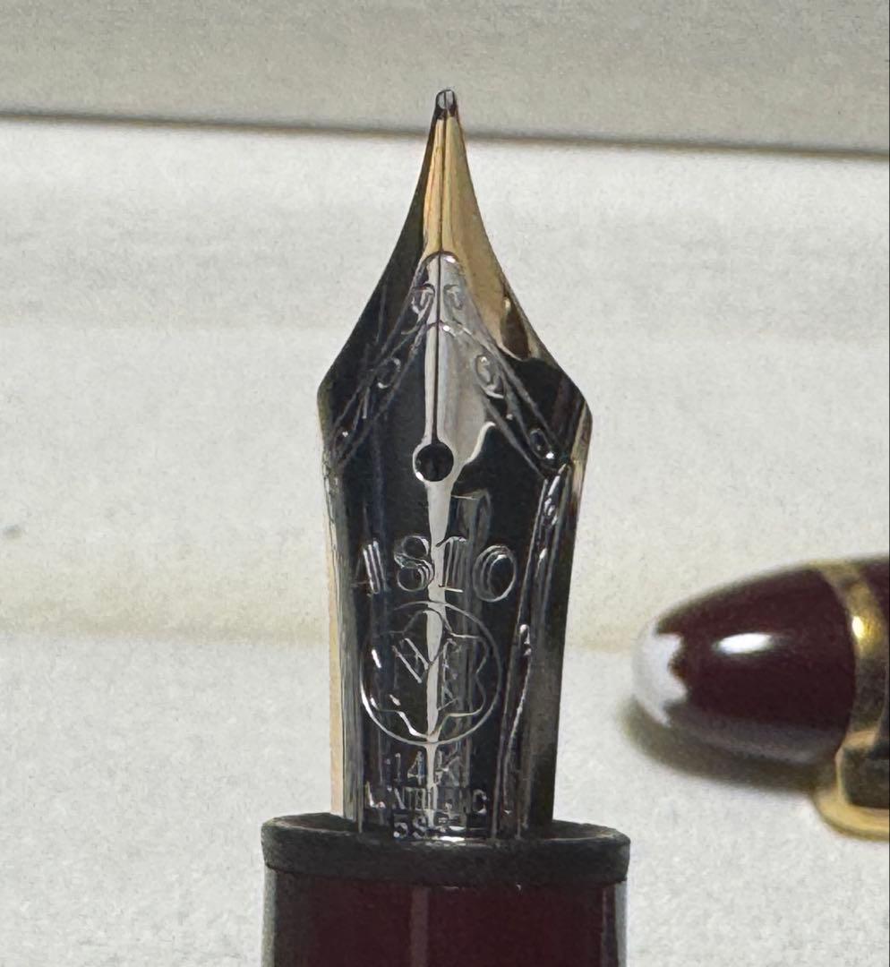 【未使用】モンブラン#146 万年筆 ボルドー F