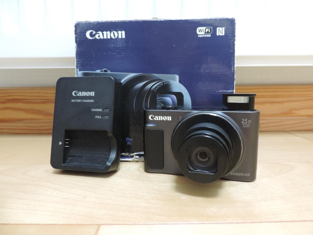 【美品】キヤノン PowerShot SX620 HS ブラック コンデジカメラ