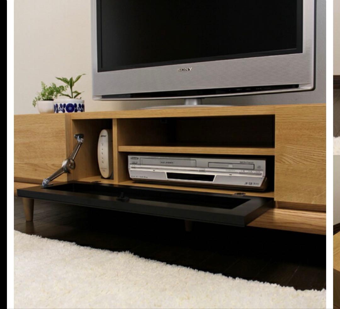 楽天grove購入　北欧テレビボード　オーク材　日本製　完成品