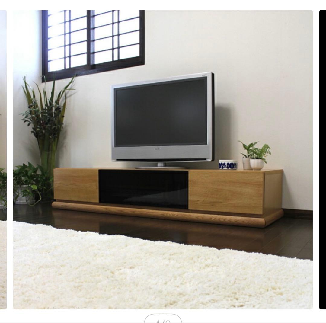 楽天grove購入　北欧テレビボード　オーク材　日本製　完成品