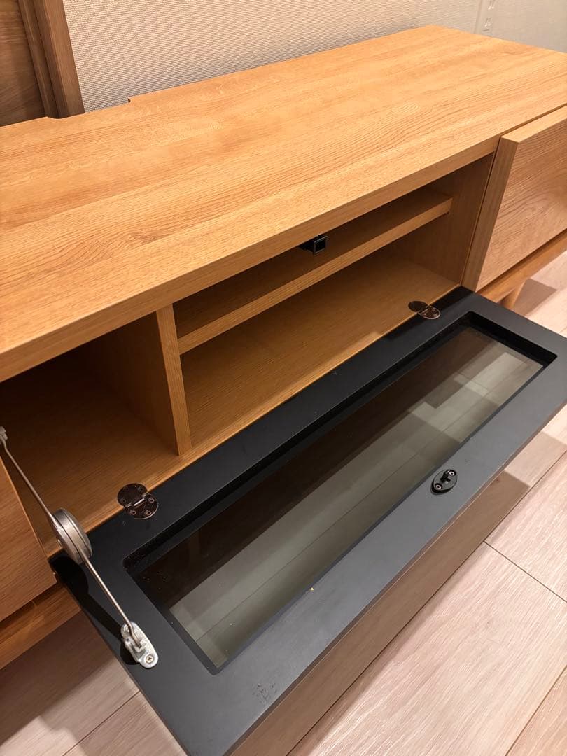 楽天grove購入　北欧テレビボード　オーク材　日本製　完成品