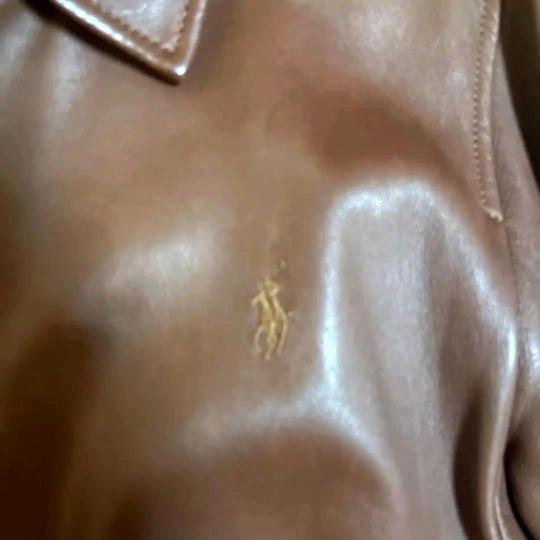 た*け様 名作【Ralph Lauren】LAMBSKIN LEATHER JA
