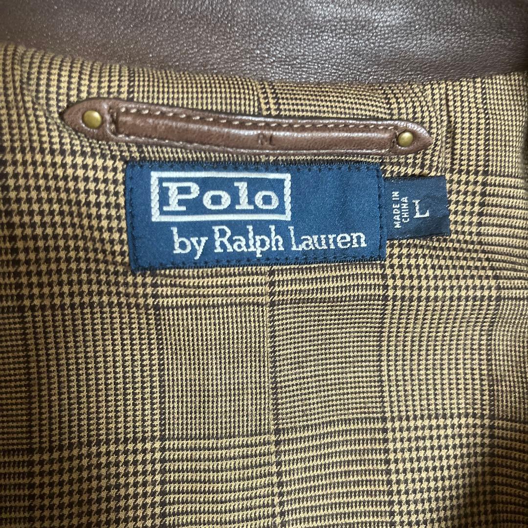 た*け様 名作【Ralph Lauren】LAMBSKIN LEATHER JA