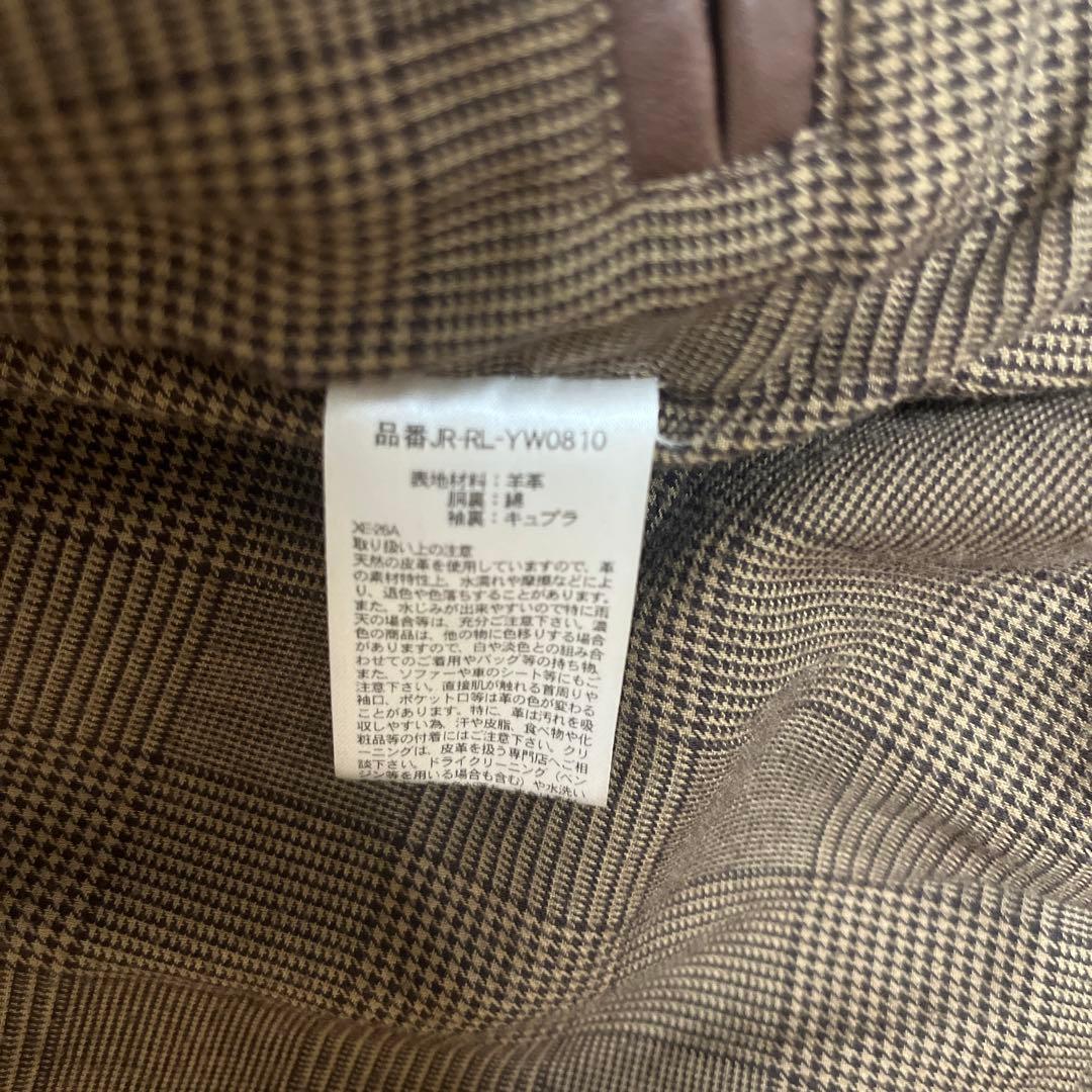 た*け様 名作【Ralph Lauren】LAMBSKIN LEATHER JA