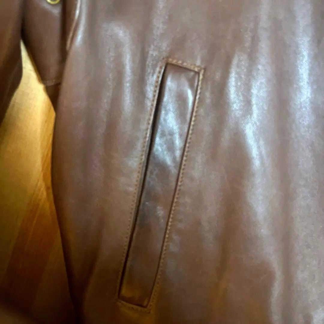 た*け様 名作【Ralph Lauren】LAMBSKIN LEATHER JA