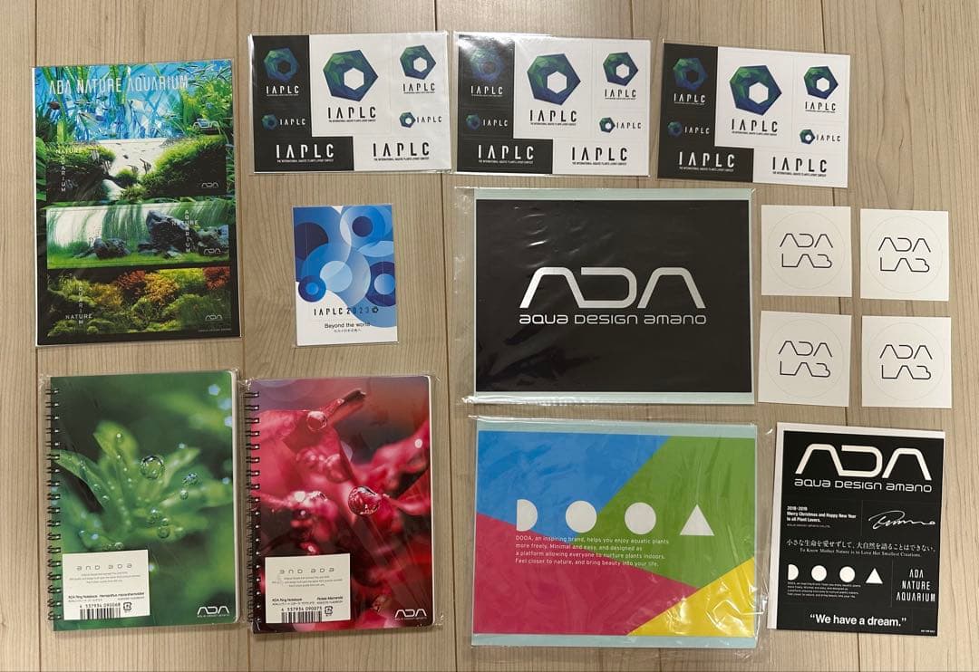 ★希少【新品、セット販売】ADA クリアしおり、リングノート、ステッカーいろいろ