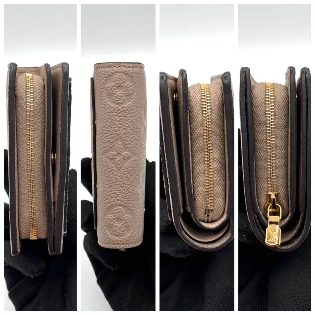 新品同様 現行 ルイヴィトン アンプラント クレア 二つ折り財布 トゥルトレール