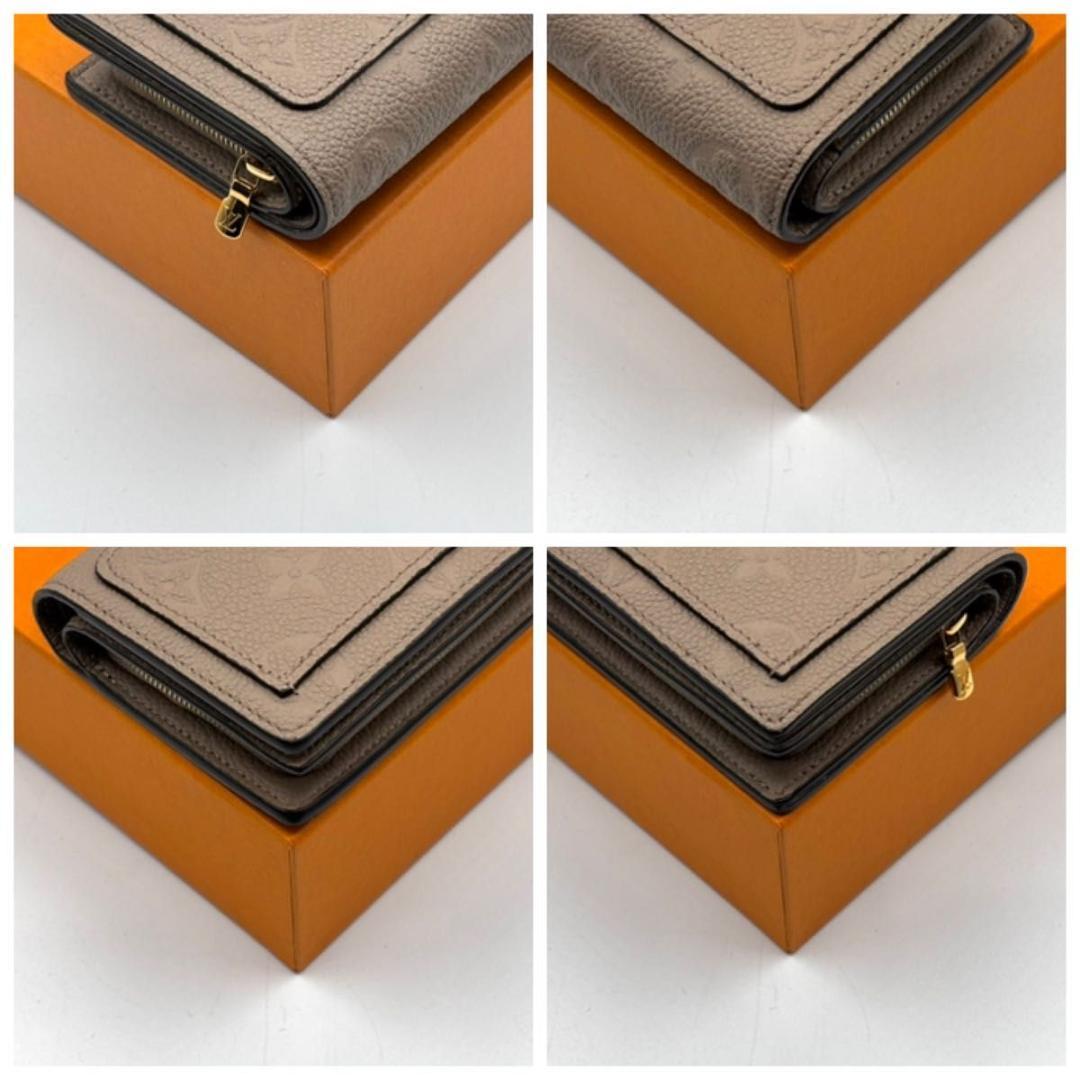 新品同様 現行 ルイヴィトン アンプラント クレア 二つ折り財布 トゥルトレール