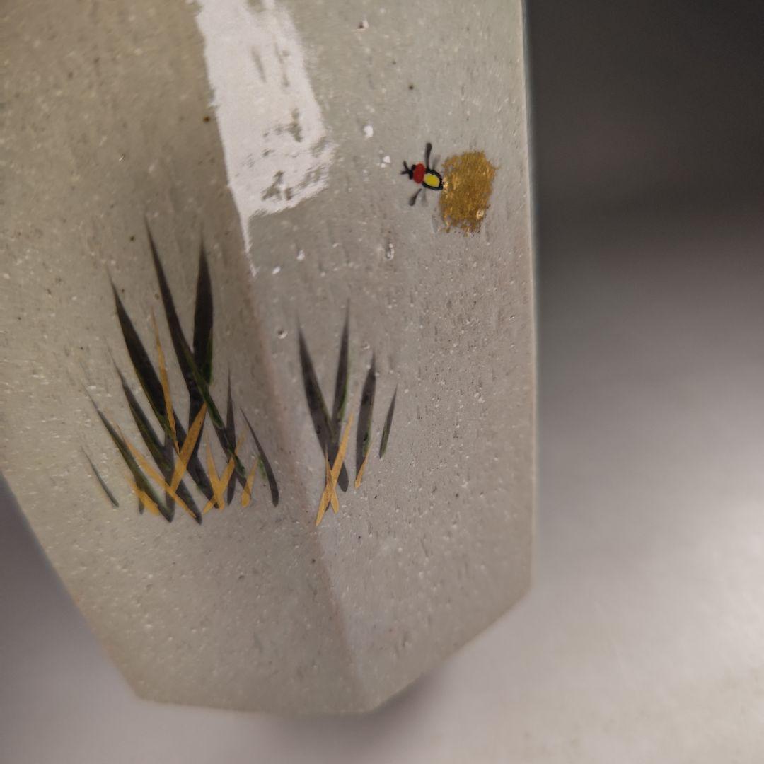 ウ267 水指『沖野和香』『乾山　八角　蛍　水指　共箱』茶道具