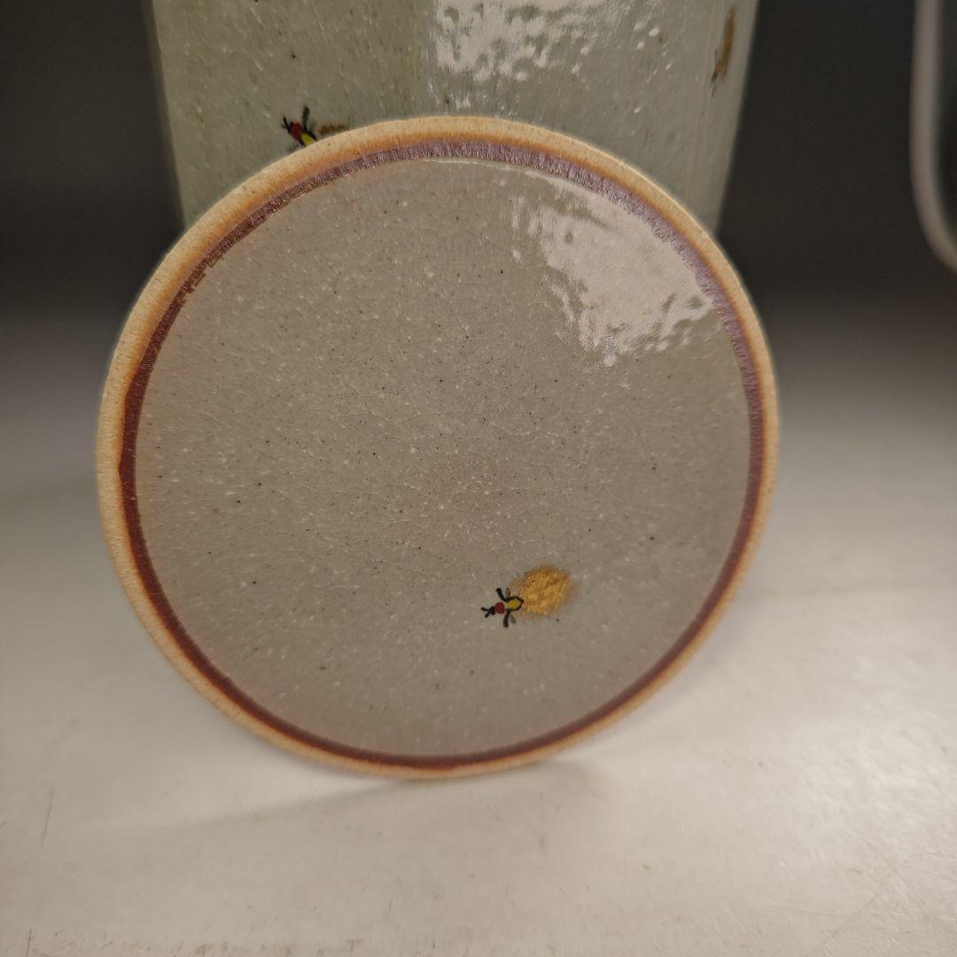 ウ267 水指『沖野和香』『乾山　八角　蛍　水指　共箱』茶道具