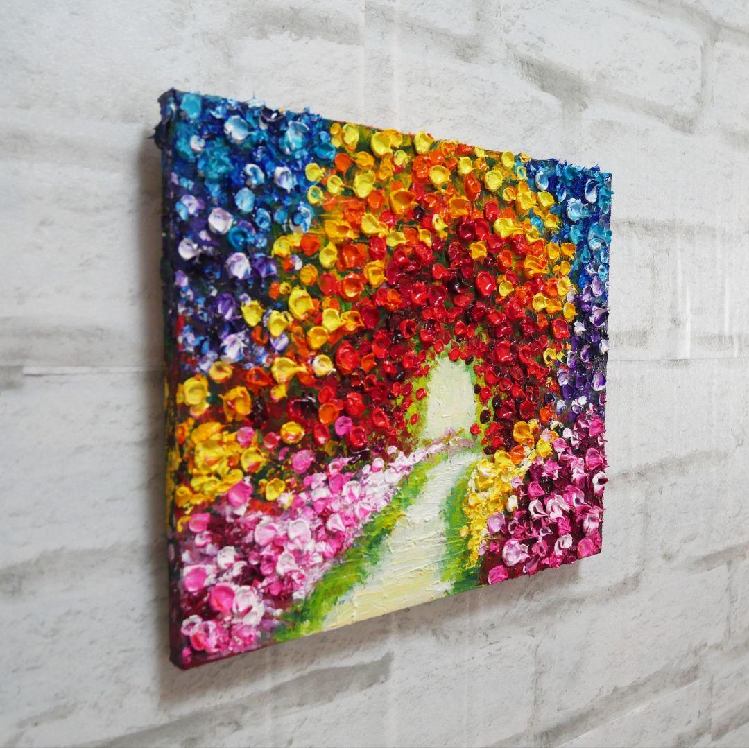油絵 油彩 油彩画 絵画 【Flower path】