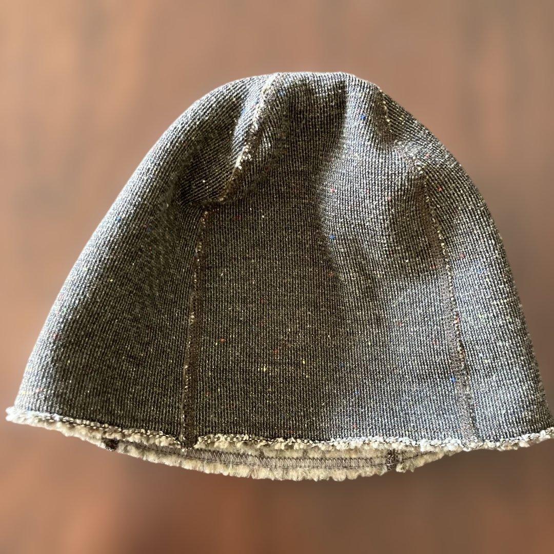 KAPITAL ヘリンボーンビーニー ニット帽　未使用に近い