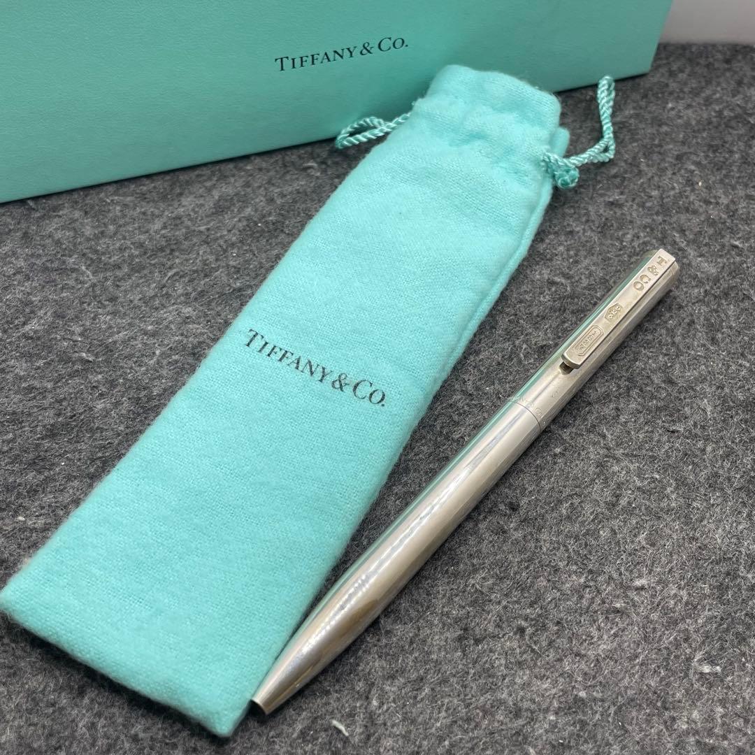 PE1151□ティファニー ツイスト式 ボールペン 925 銀製