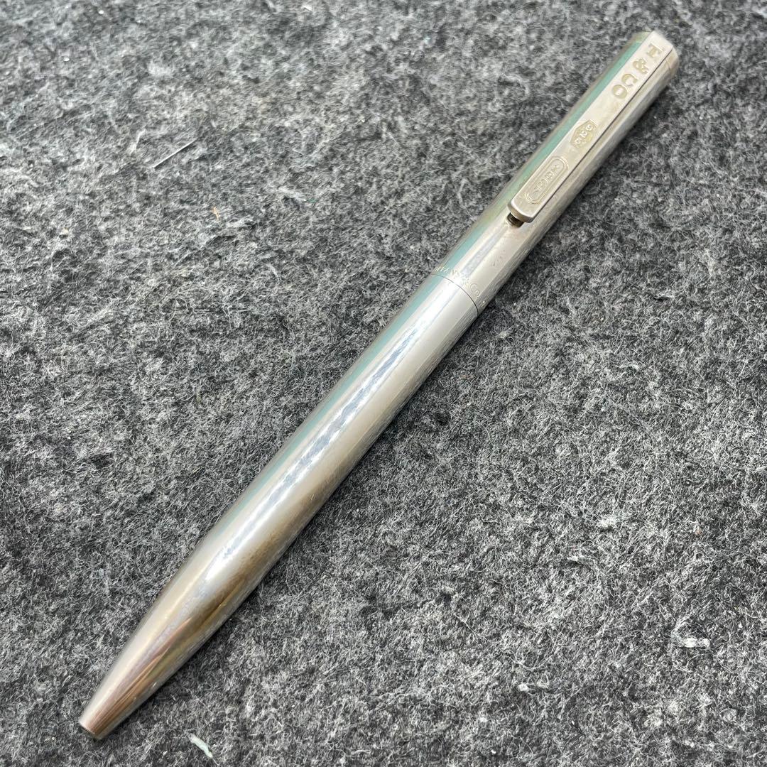 PE1151□ティファニー ツイスト式 ボールペン 925 銀製