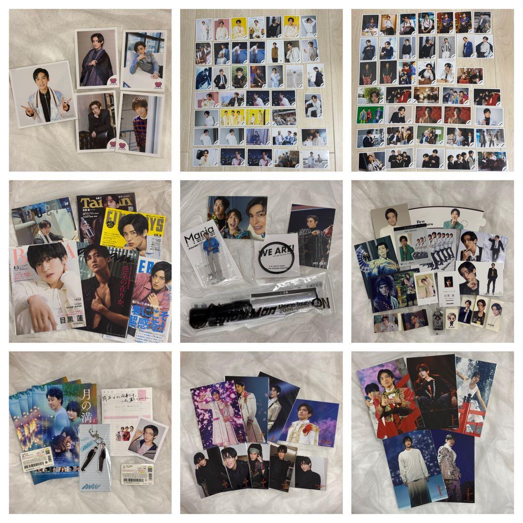 Man 目黒蓮 アクスタ ペンライト ON まとめ売り めめ 写真