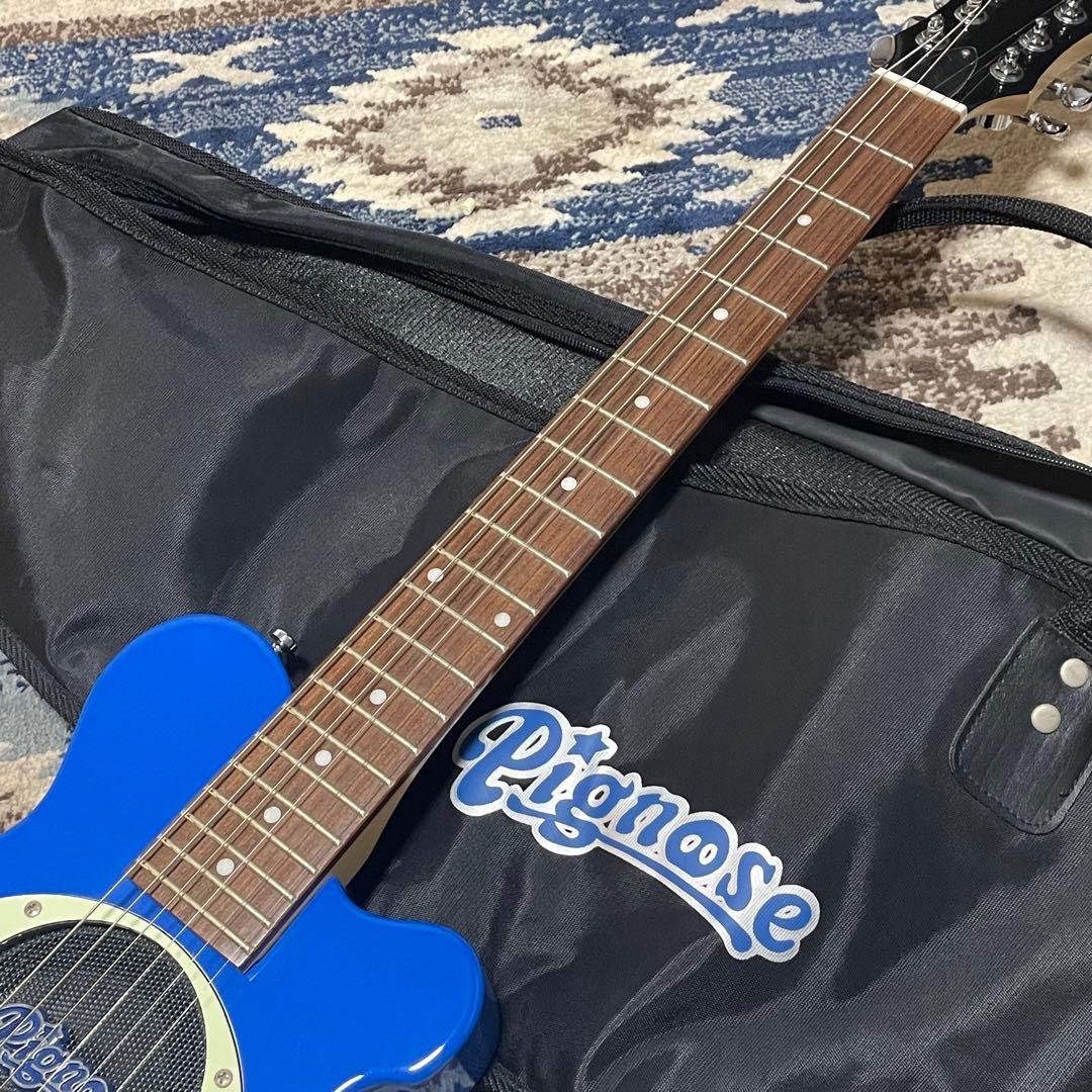 Pignose PGG-200 ブルー 純正ケース付き ピグノーズ ZO-3