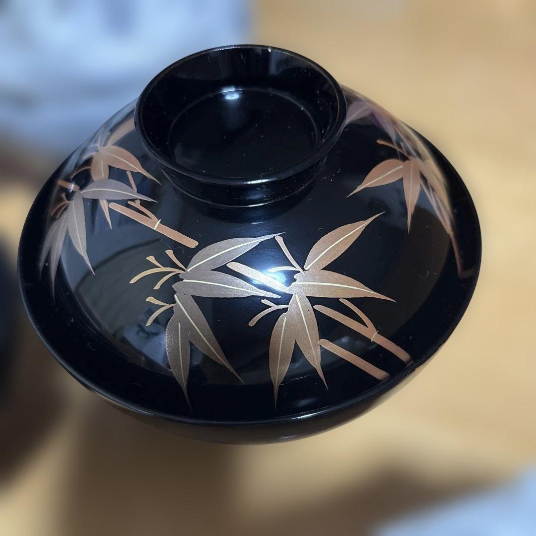 会津塗　竹峯 漆器 椀 五客セット