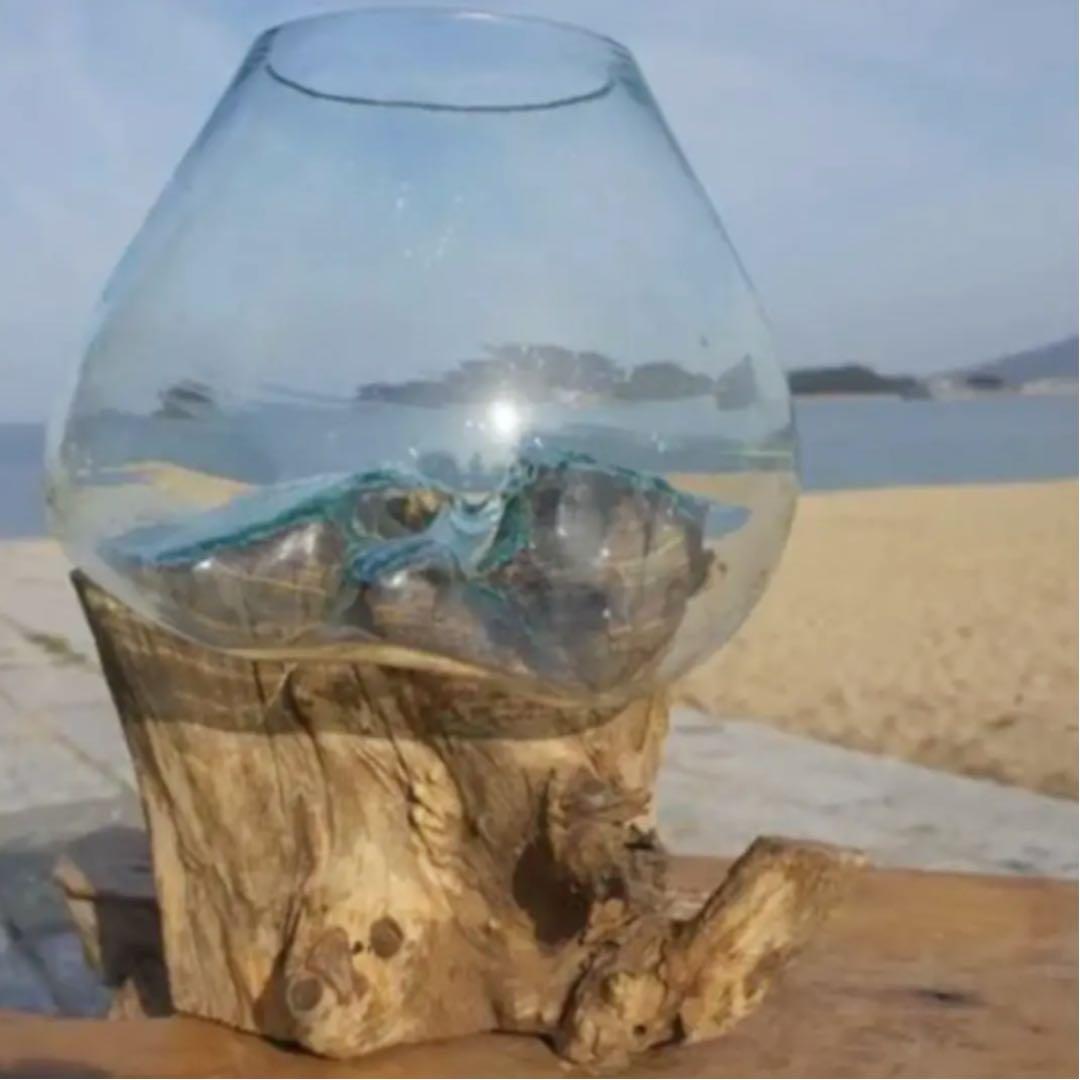 流木ガラス オブジェ超特大LH 花瓶 金魚鉢 ガーデニング テラリウム アート